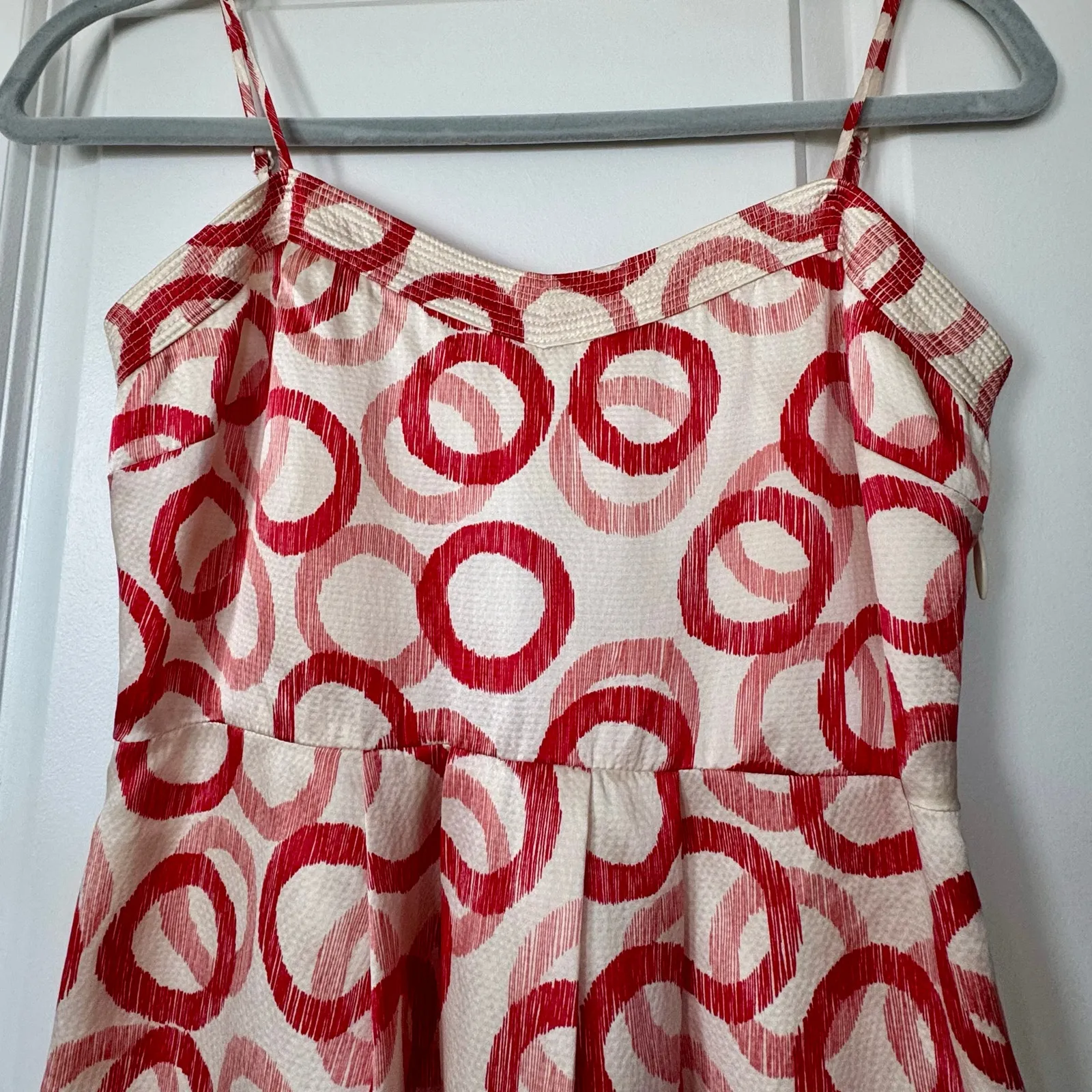 VTG Juicy Couture 100% Silk Babydoll Dress Candy Cane Christmas Sz 0 NO BELT - Image 6