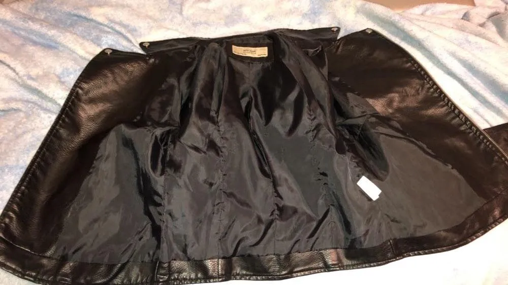 AFTF basic outerwear Leather Jacket - Image 4