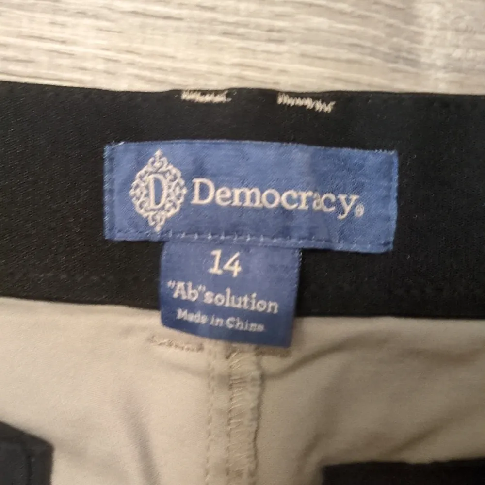 Democracy ab solution high rise trouser flax taupe Size 14 - Image 5