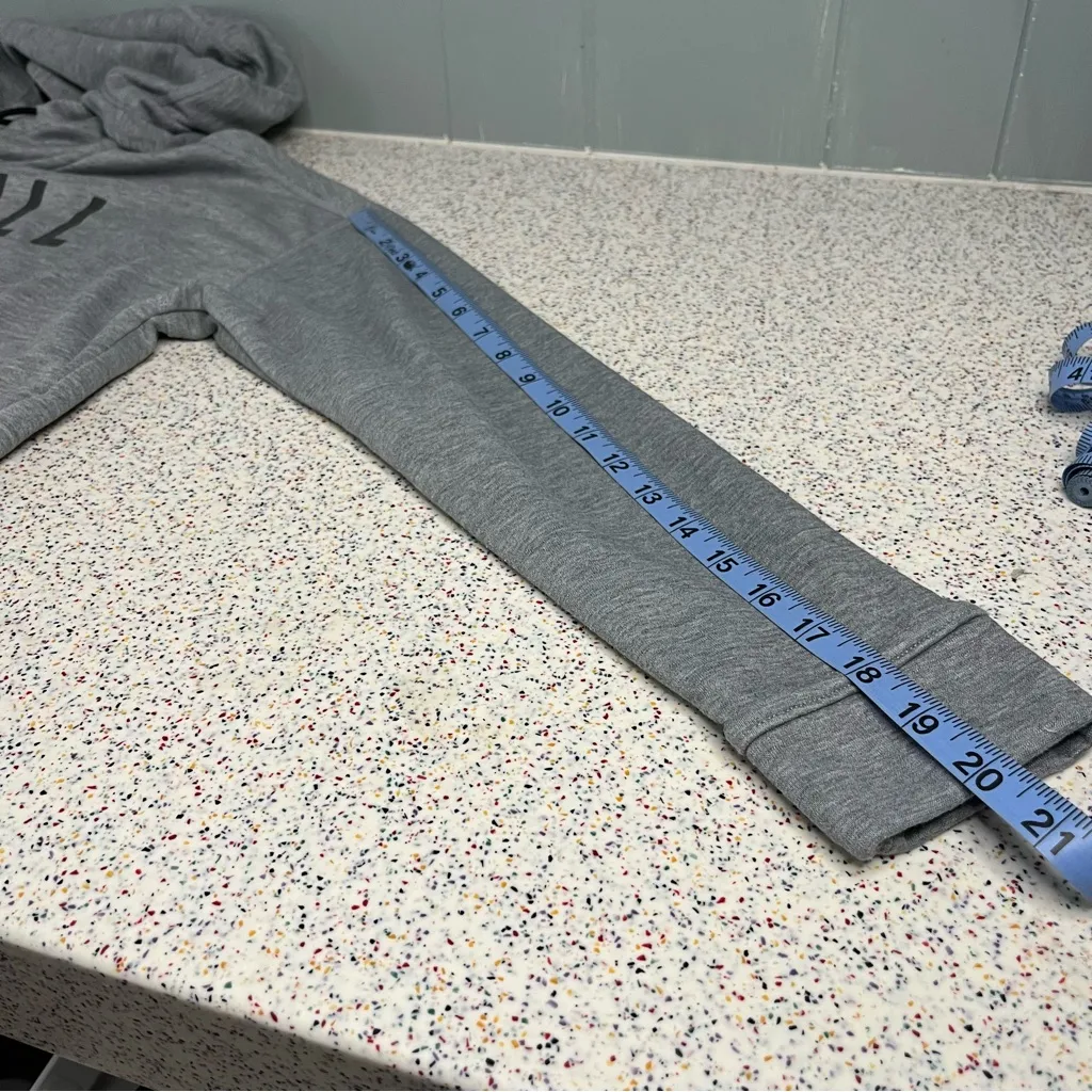 NOBULL Women’s Light Gray Hooded Sweatshirt Activewear Size M - Image 5