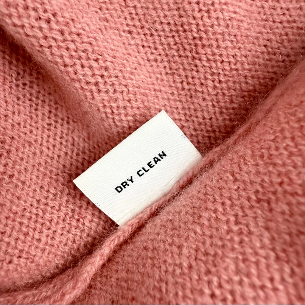 The Cashmere Project Puff Sleeve Cashmere Sweater Dusty Pink S - Image 10