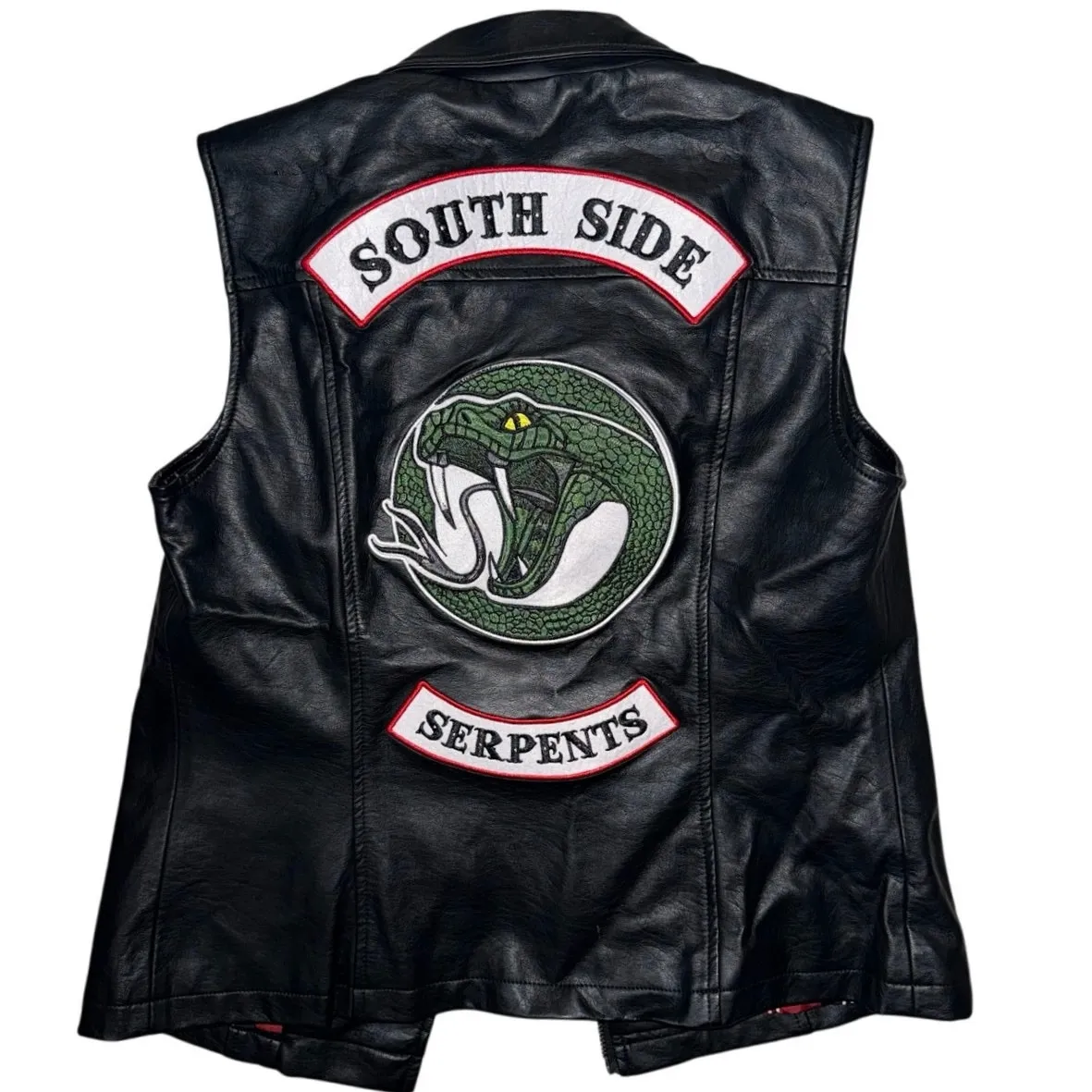 Riverdale Toni Topaz Southside Serpent Faux Leather Vest Women junior size small - Image 5