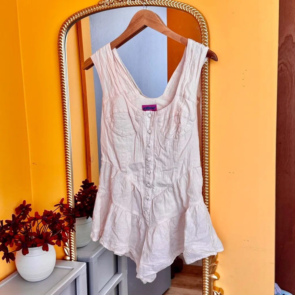 Edikted  Veronica Textured Romper M - Image 2