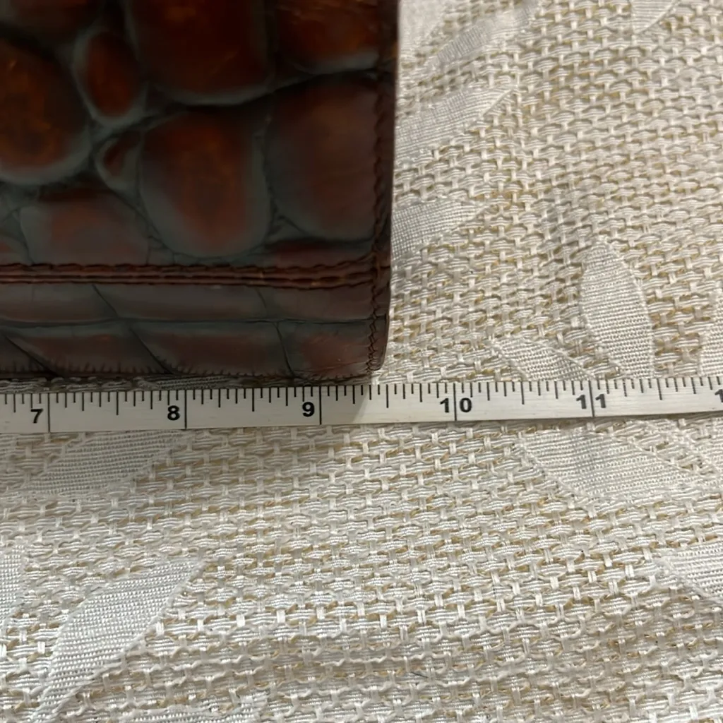 Vintage Furla Brown Croc‎ Embossed Hand Bag - Image 13