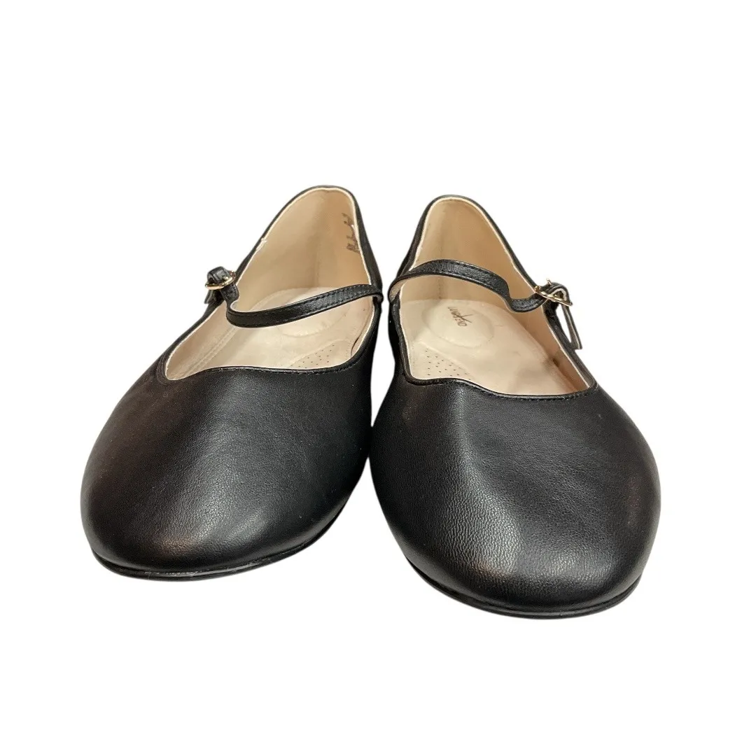 Lands' End Women's Classic Mary Jane Leather Casual Ballet Flats Black Size 11 - Image 10