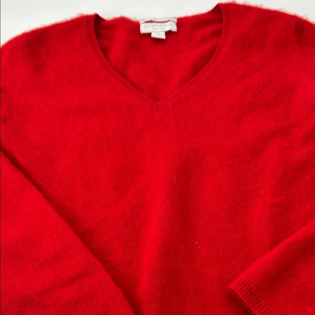 Charter Club Red V-Neck Sweater - Image 10