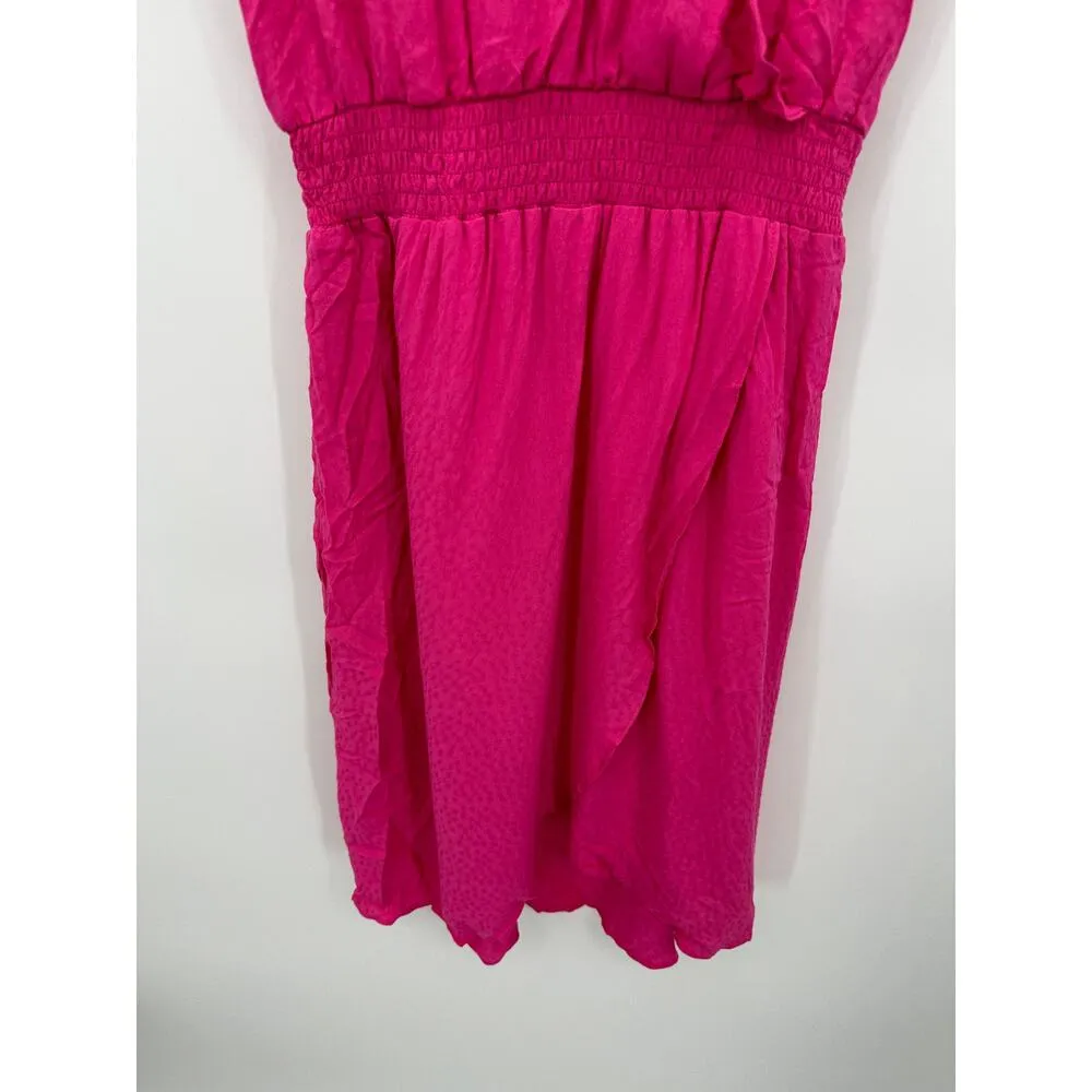 Cupcakes & Cashmere Dress Women SMALL NWT Pink Azalea Tasha Sleeveless V-Neck - Image 4