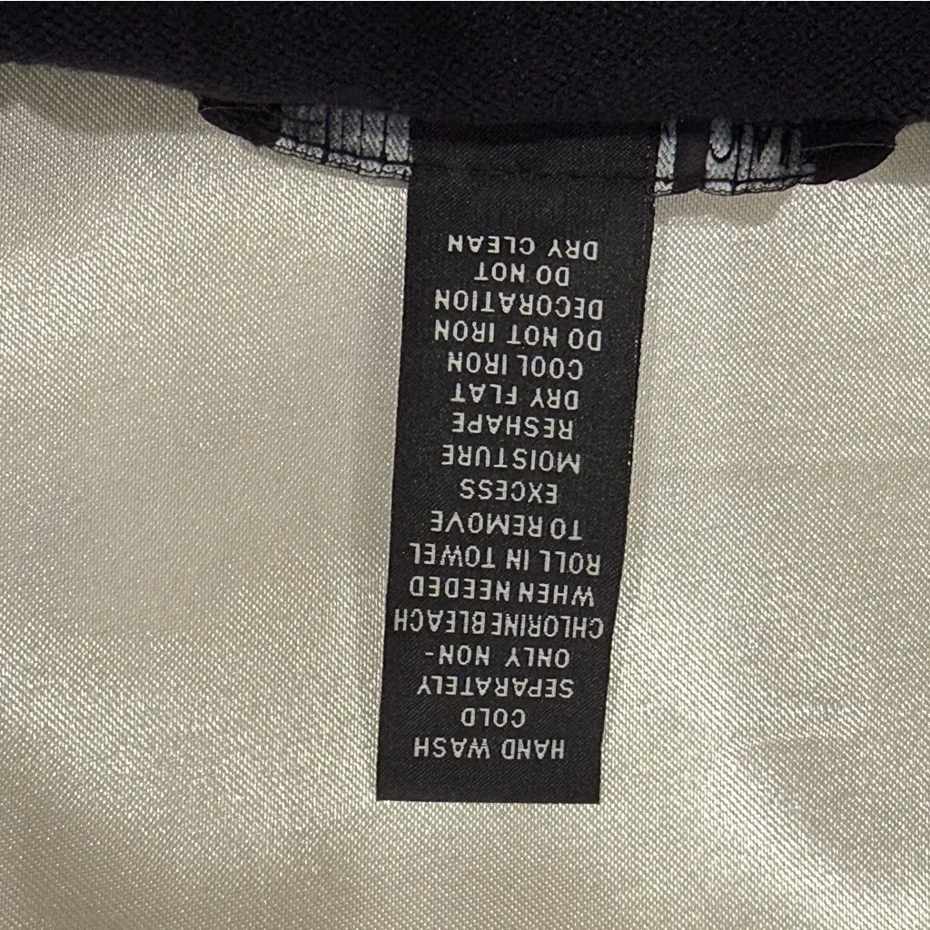 INC Tunic Sweater 1X Black Beaded V Neck Embellished Chic Classic Holiday Party - Image 9