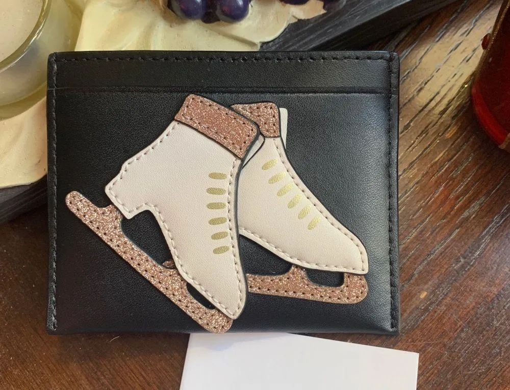 RARE!🔥Authentic Kate Spade leather iceskater Card case - Image 5