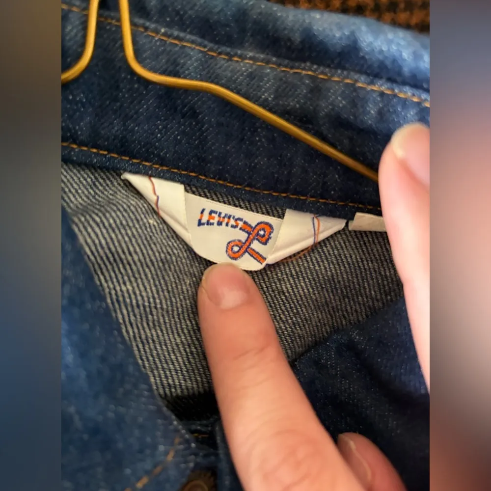 Vintage Levis 70s Orange Tab Denim Jacket Womens Medium Blue Trucker Western - Image 8