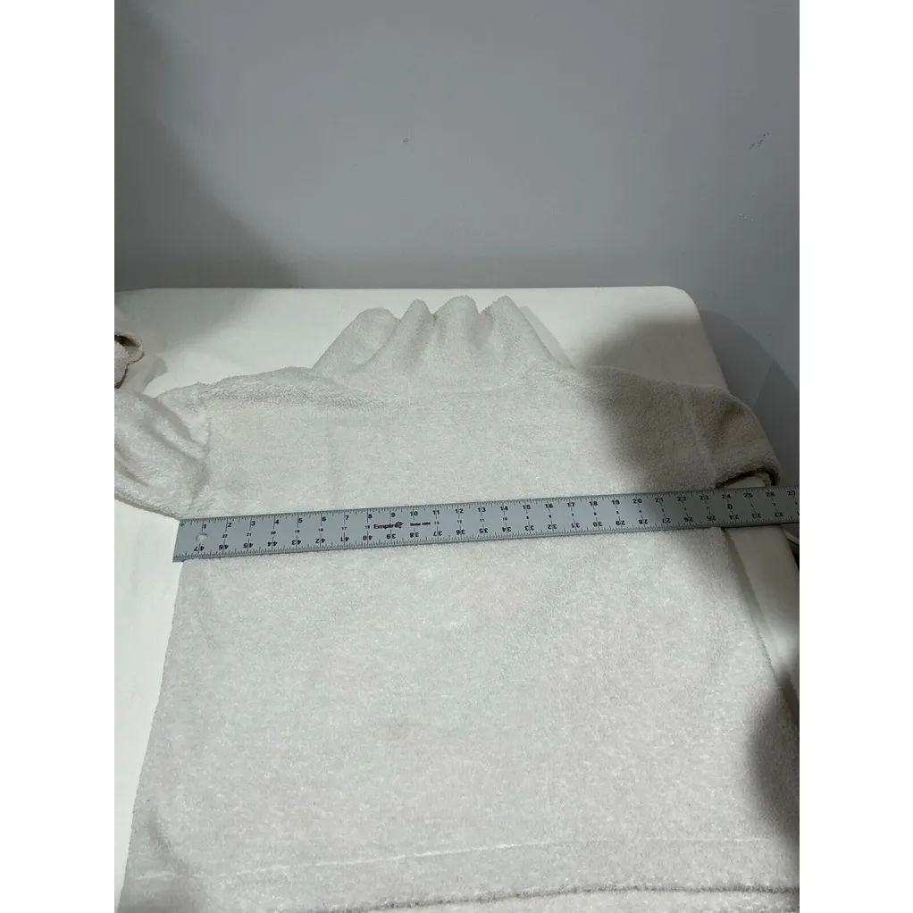 Woman’s Loft Ivory Teddy Bear Cowl Pullover Sherpa Sweater Medium - Image 6