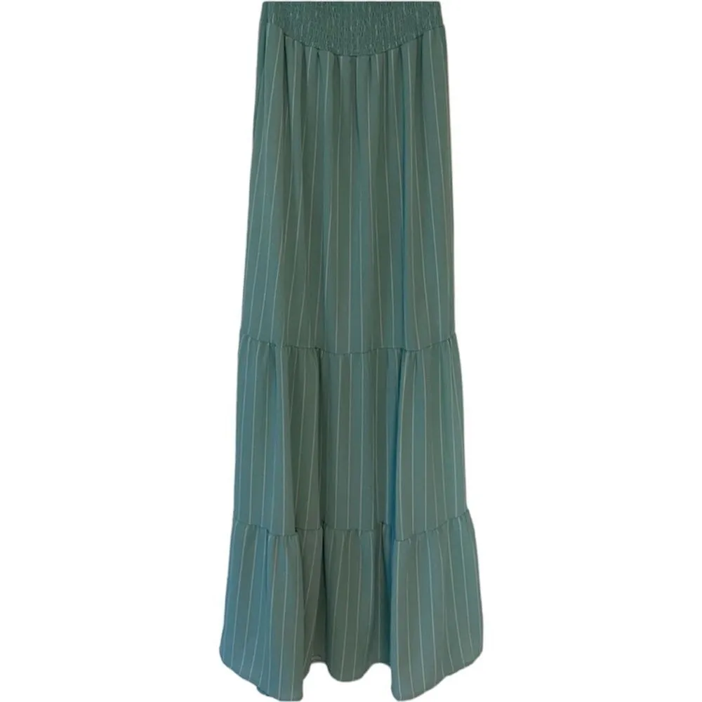 ✨ Red Dress Boutique ABOVE AVERAGE AQUA STRIPE MAXI DRESS✨ - Image 8