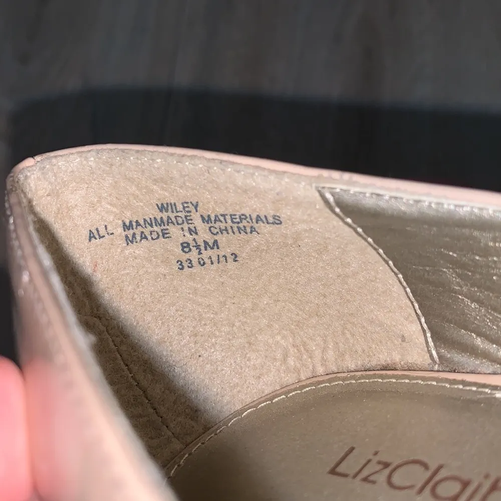 Liz Claiborne  Flex Wiley nude formal wedding bridesmaid office heels - Image 7