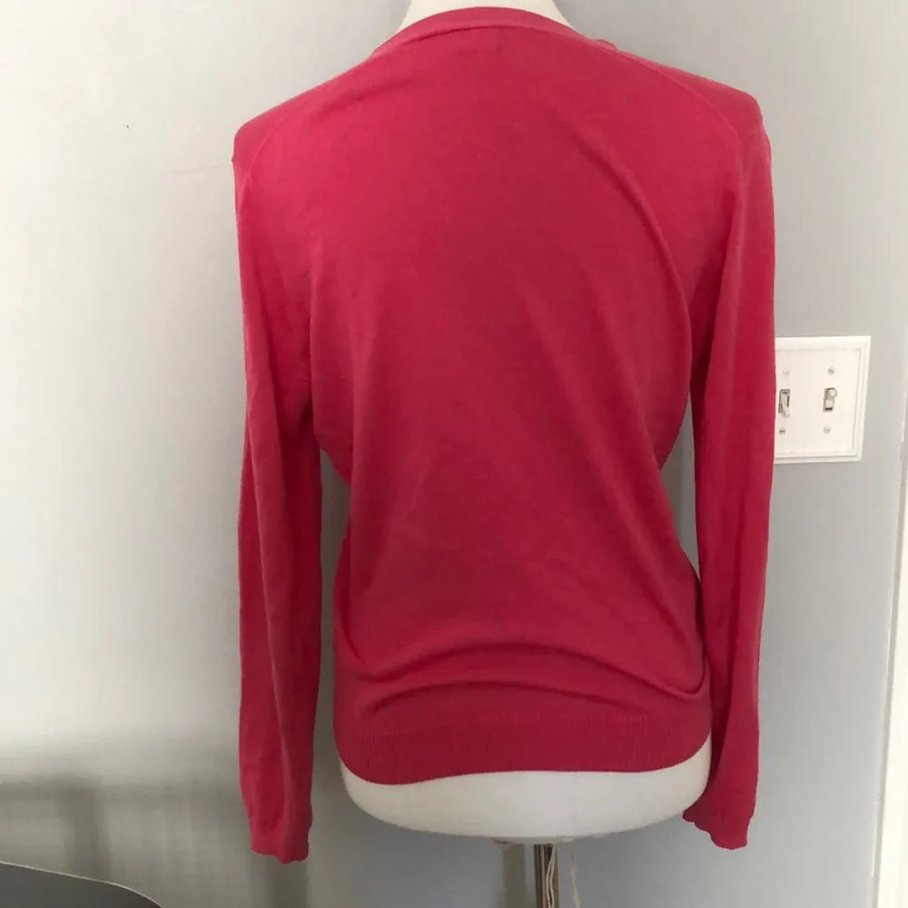 Pink Button Cardigan Sweater Top - Image 4