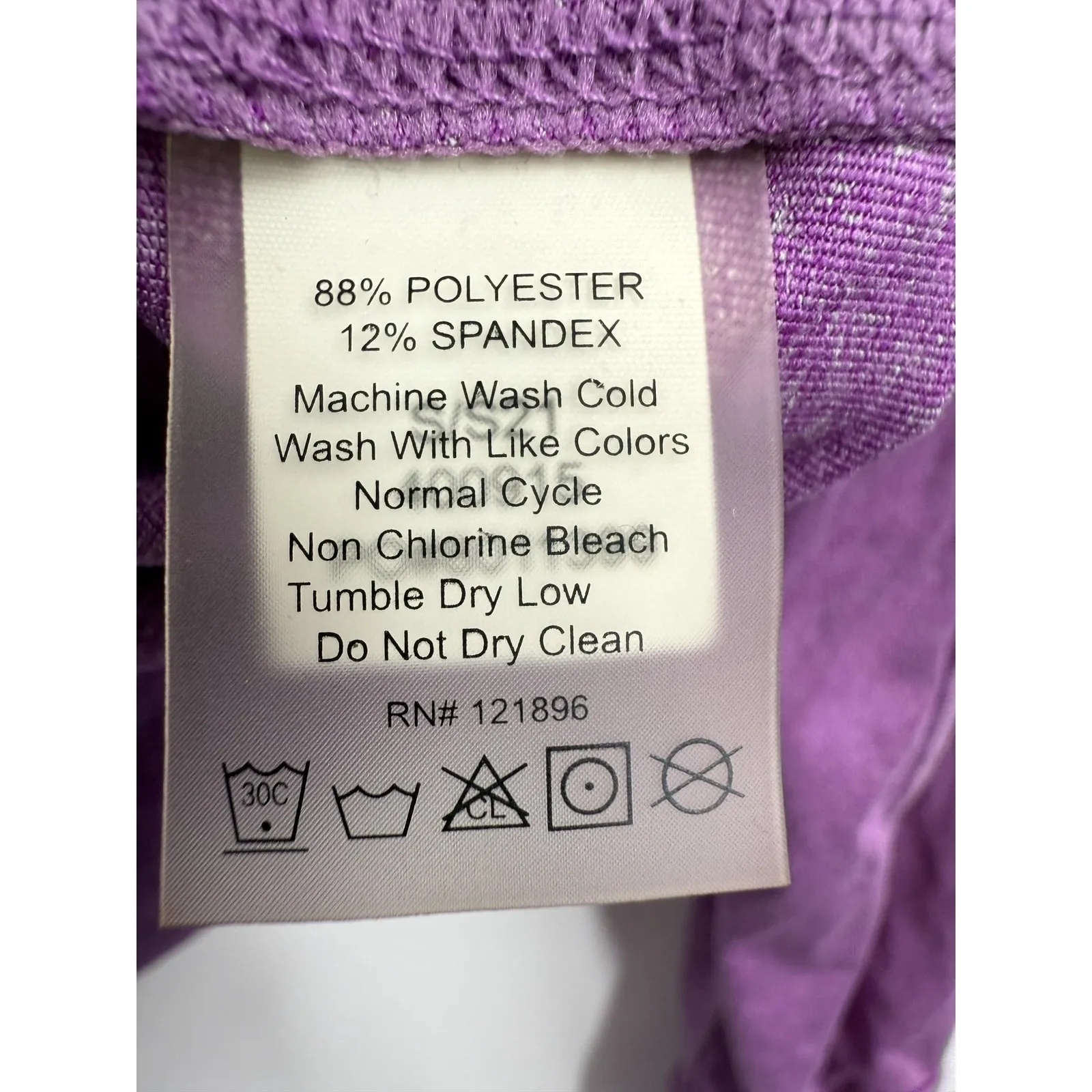 Title Nine Jacket Womens Small Purple Hooded Full Zip Running Thumbholes Stretch - Image 5