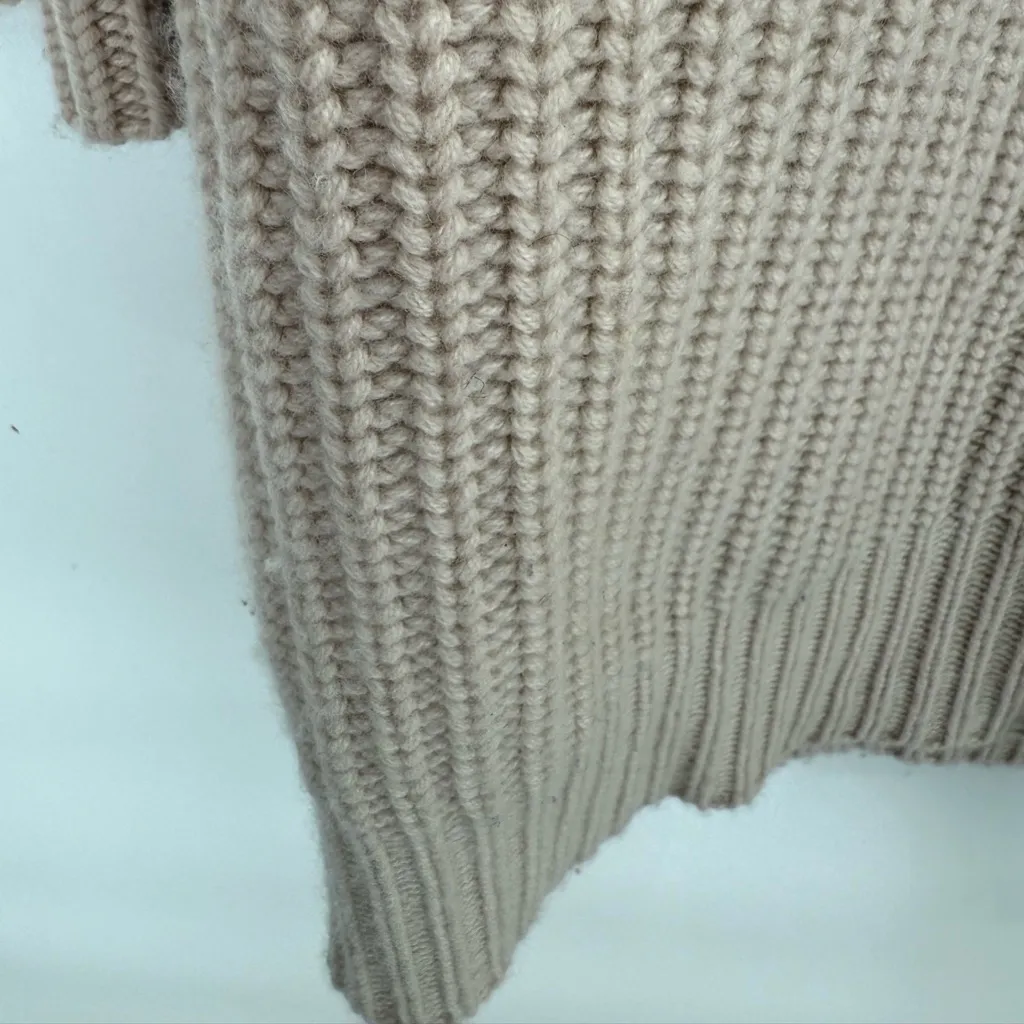 Rails Nicole Lace Wool Cashmere Sweater Dress Revolve Cream‎ Tan size small - Image 6