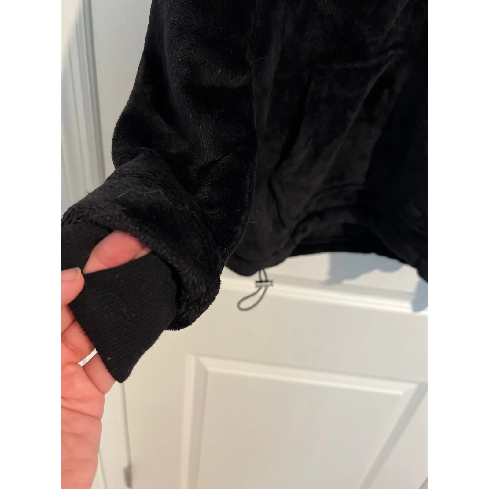 Juicy Couture  Fuzzy Black Jacket – Size Small - Image 2