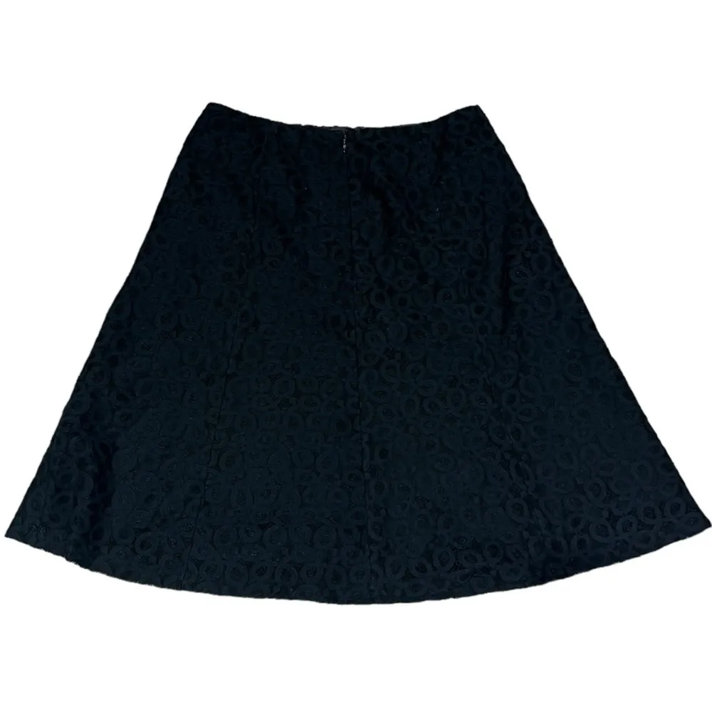ABS by Allen Schwartz Blue Lace Skirt Women Size 6 - Image 3