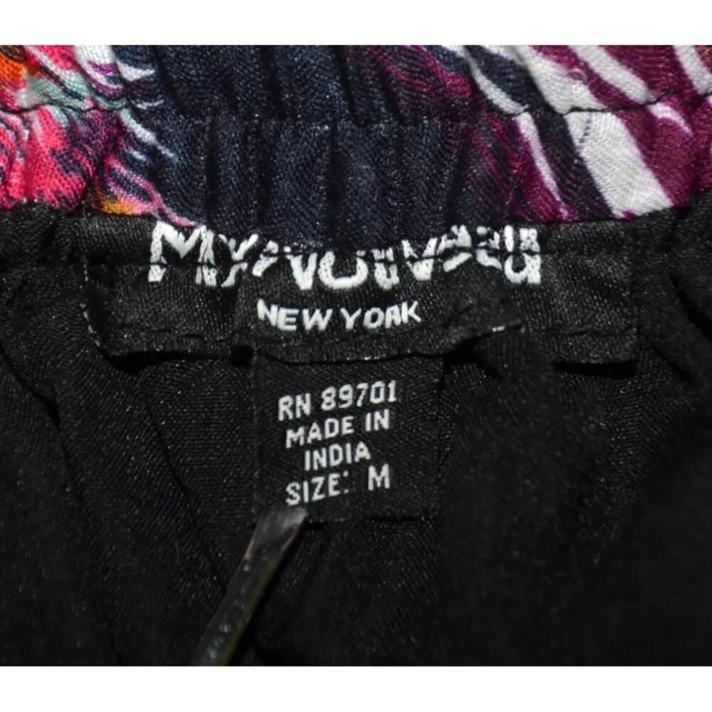 Mix Nouveau Colorful Feathers Maxi Skirt Size M Gypsy Boho Festival Art to Wear Black Size M - Image 8