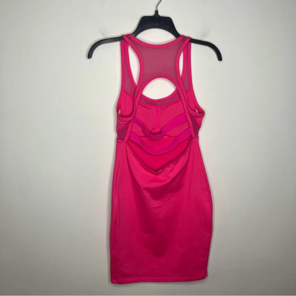 Fabletics Tropez Dress magenta hot pink Barbiecore women’s size‎ small casual - Image 6