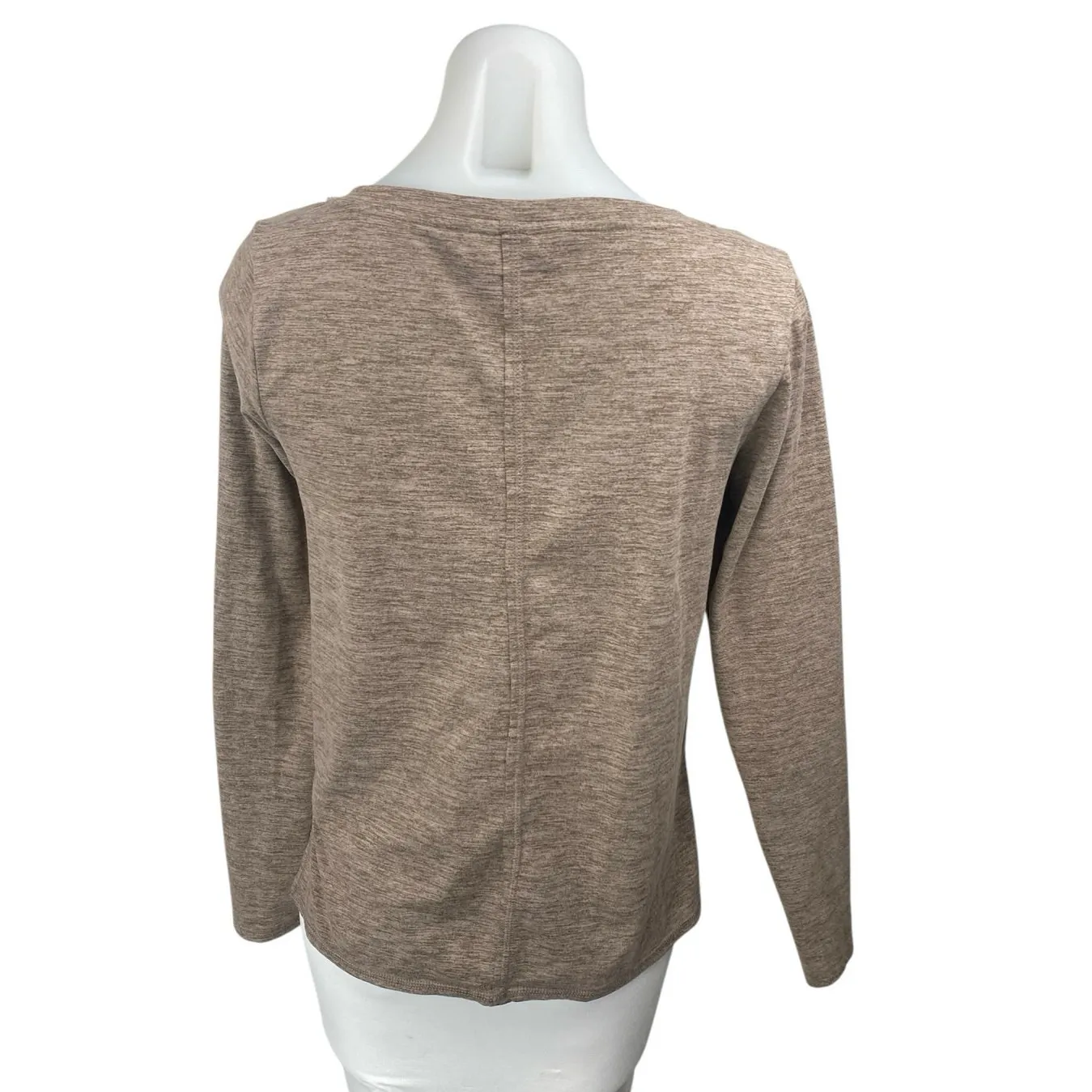 Joy Lab Women's Brown Long Sleeve Thumb Holes Activewear Tee T - Image 2