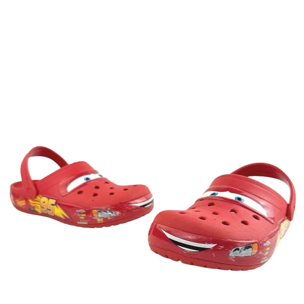 Crocs Pixar Disney Cars Lightning McQueen Slip On Casual Classic Clogs Womens 8 - Image 5