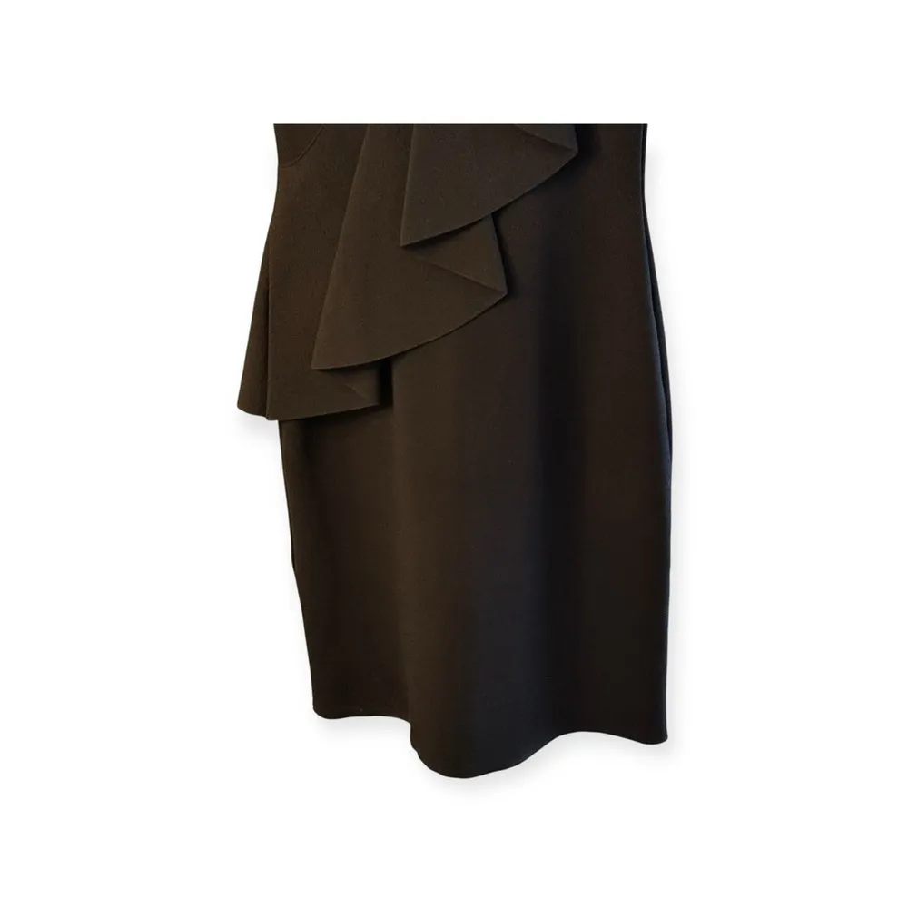 Diane Von Furstenberg DVF 𒀭Ruffle Front MIDI Dress 𒀭
Black 𒀭Small 𒀭Cocktail LBD - Image 13