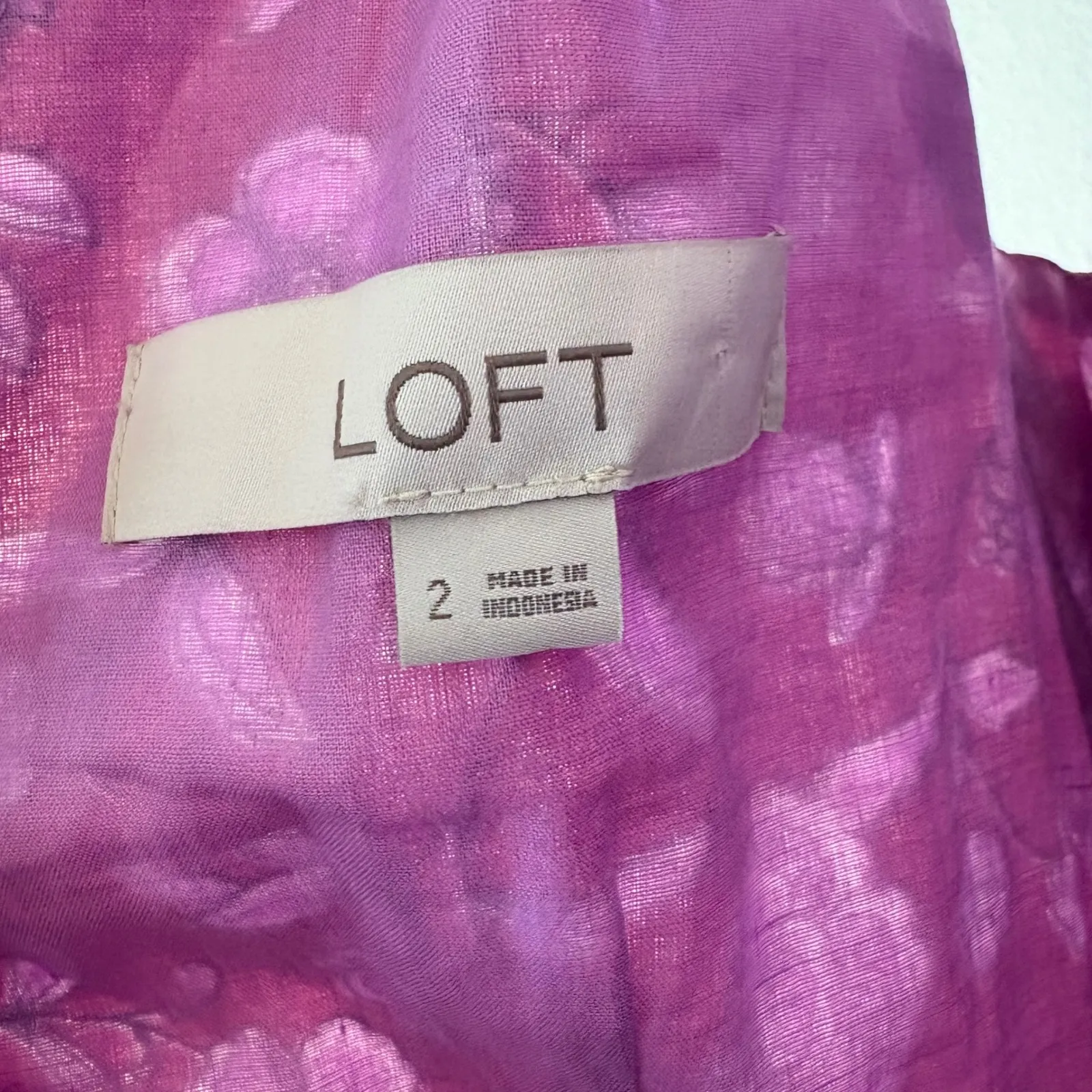 LOFT Border Ruffle Midi Pocket Dress  Floral Print Size 2 - Image 8