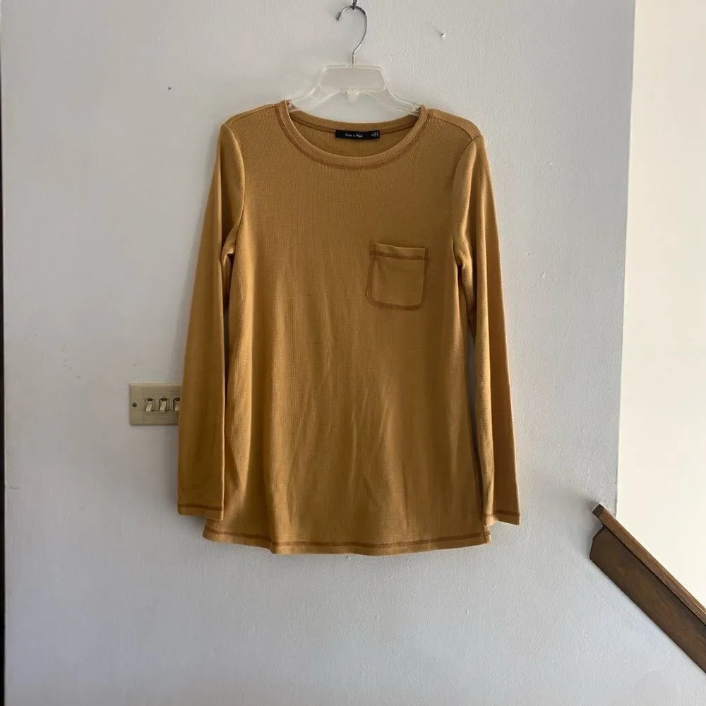 Doe & Rae back zip long sleeve top S - Image 7