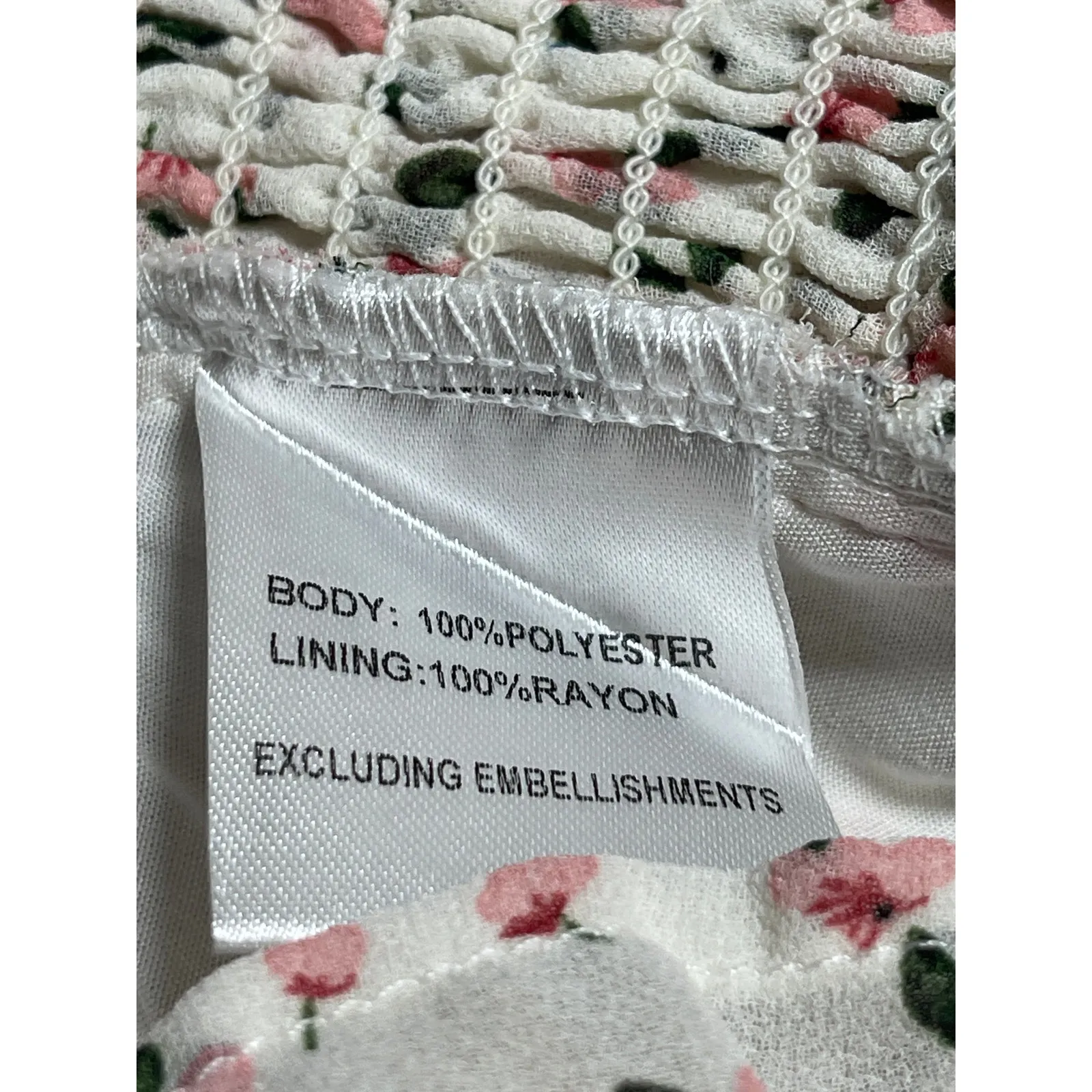 Princess Polly Women's White Floral Sleeveless Smocked Peplum Ruffle Crop Top 8 - Image 6