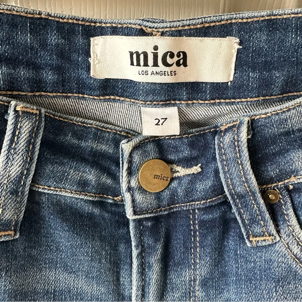 Mica LOS ANGELES distressed Straight Leg jeans 27 Blue - Image 2