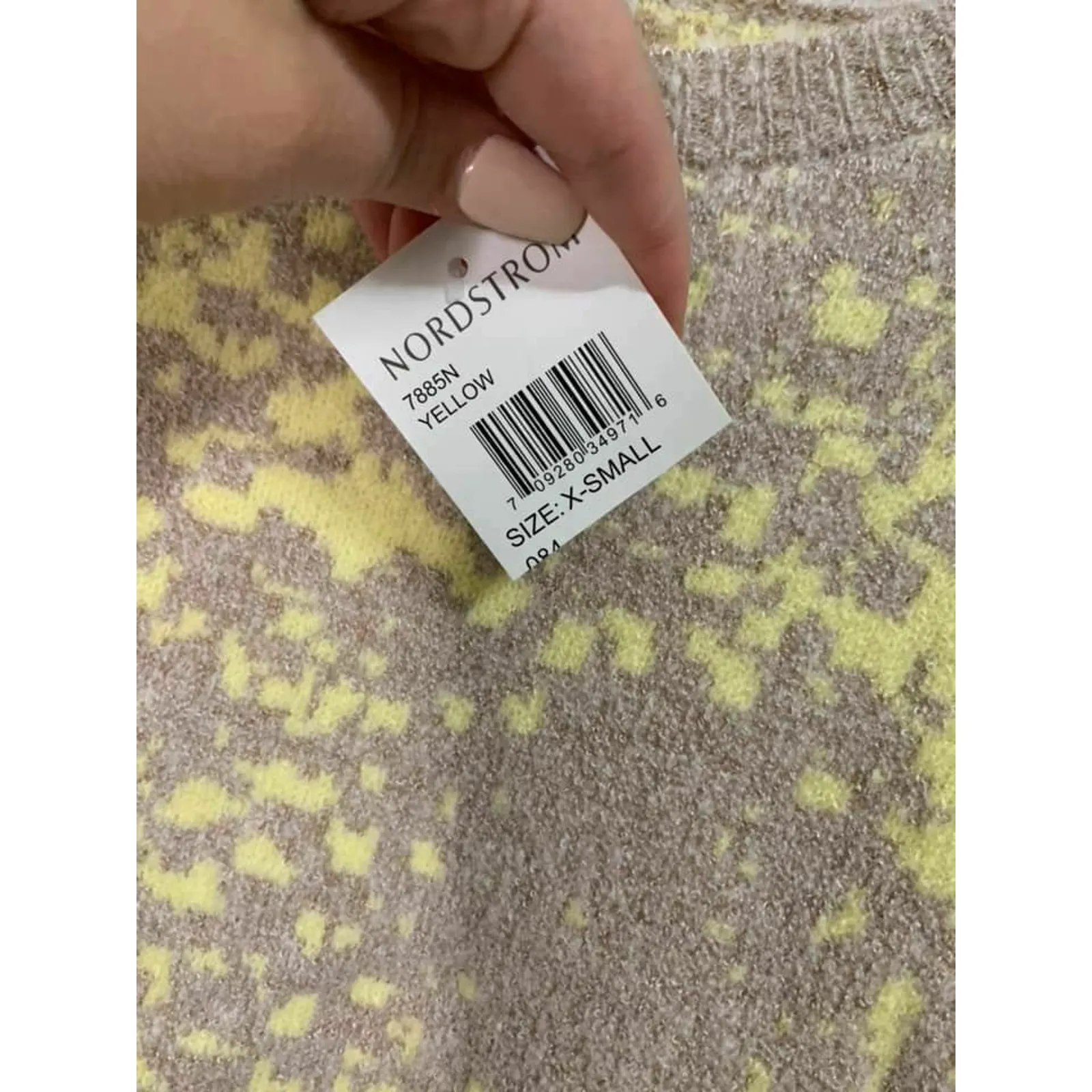 Cotton‎ Emporium Hello Tan Camp Crew Neck Sweater XS NEW - Image 4