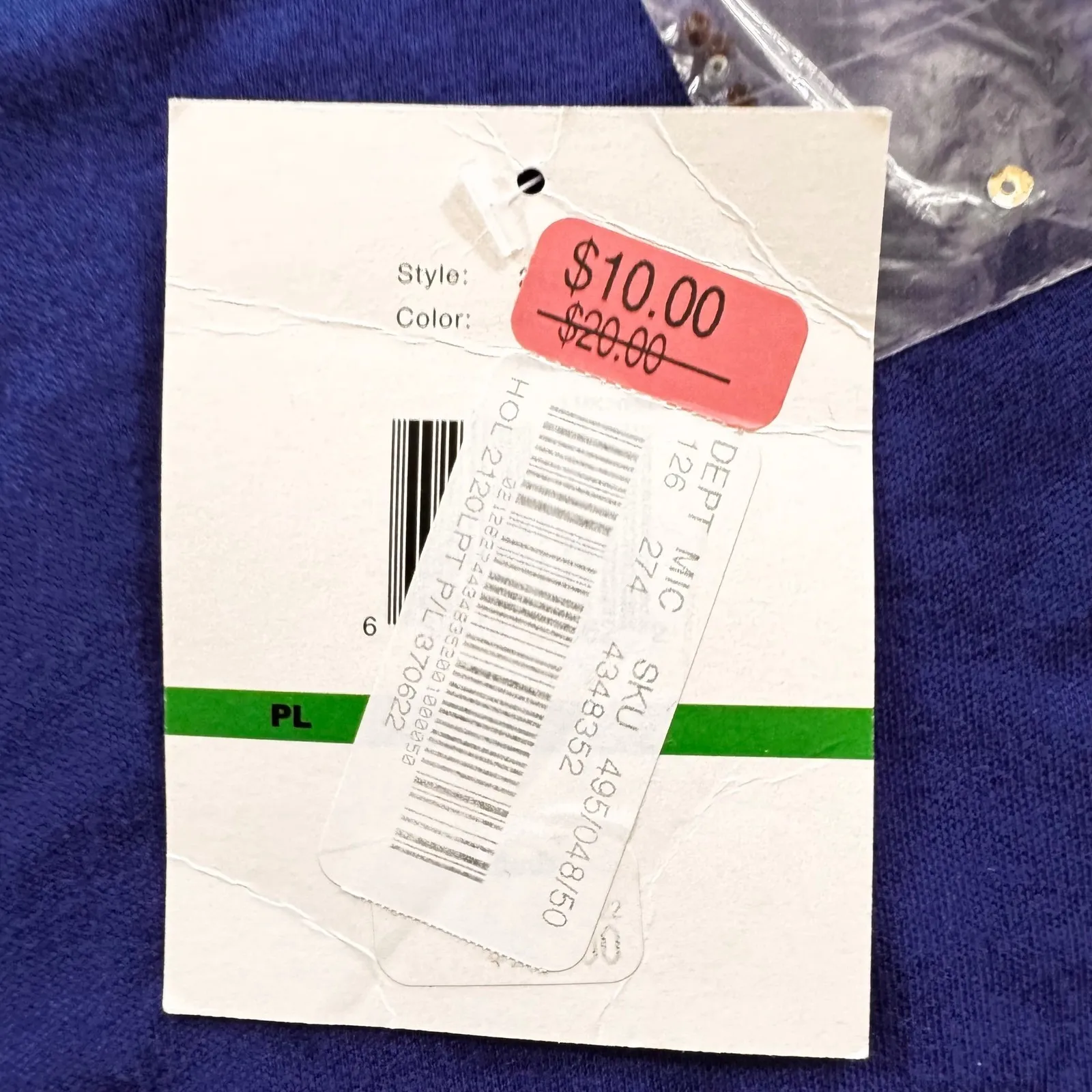 Hampshire Studio Petite Blue‎ Long Sleeve Cat Sequins Holiday T - Image 7