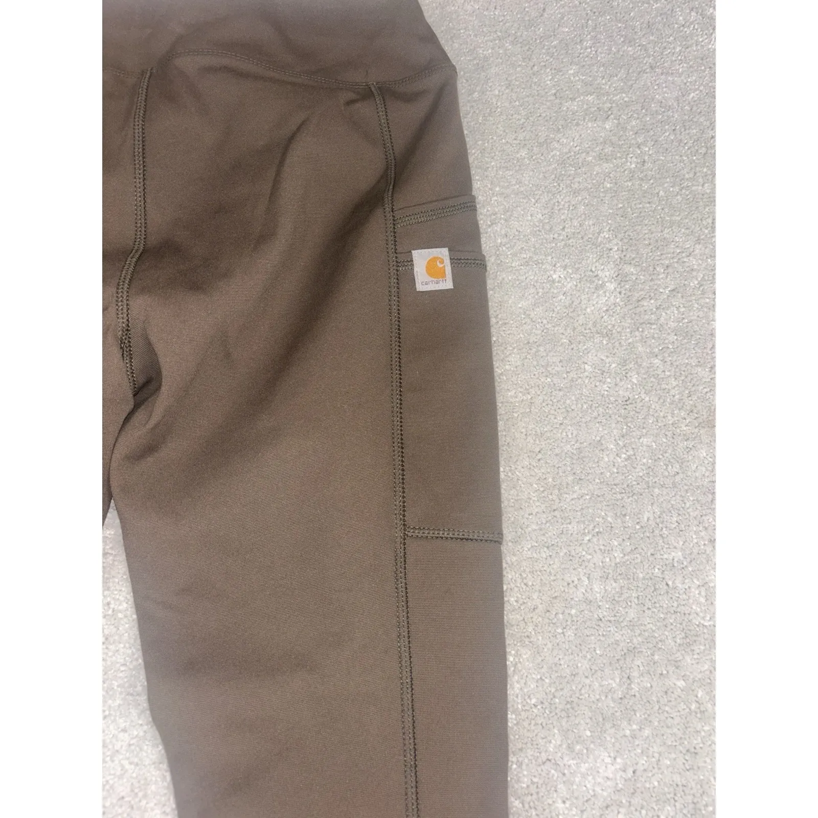 Carhartt Force Fitted Lightweight Ankle Length Leggings Green Women's Xs - Image 6