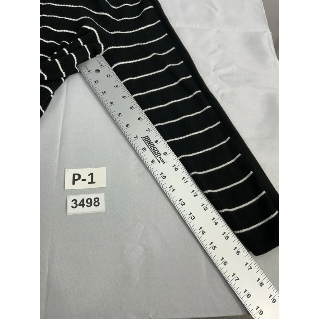 Womans DB Size 2x Navy White Stripe Pullover Long Sleeve Sweater - Image 8