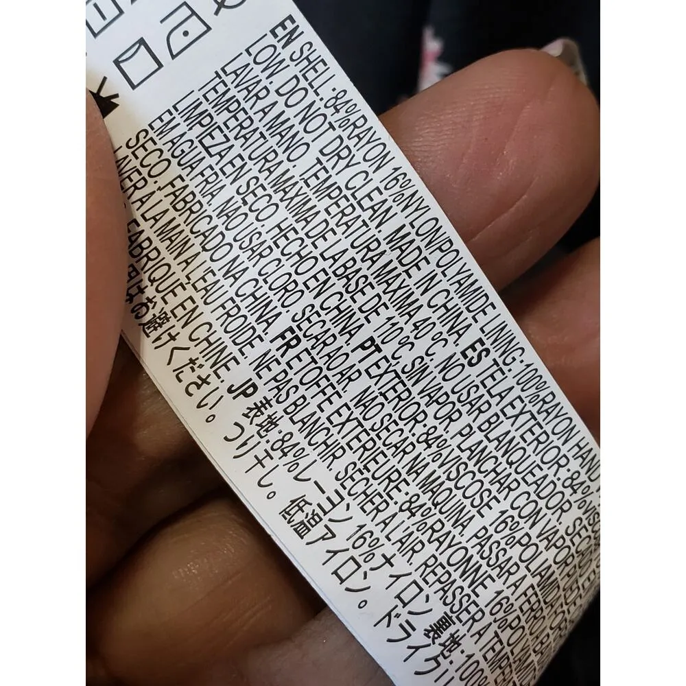 Forever 21 Long Maxi Dress Women's S Black Floral Butterfly Sleeve Plunge V Neck - Image 4