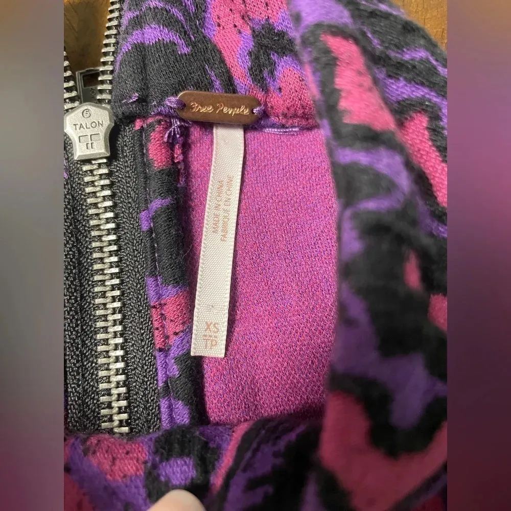 Free People Amelia Mock Neck Drop Waist Dress Sleeveless Boho Size XS - Image 9