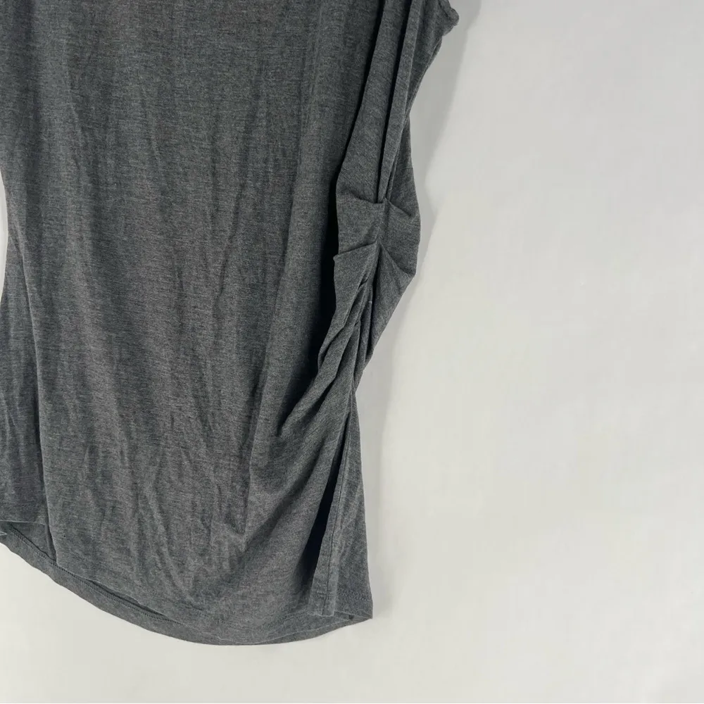 Marc New York Womens Size S Gray Stretch Gathered Sides Sleeveless Cowl Neck Top - Image 8