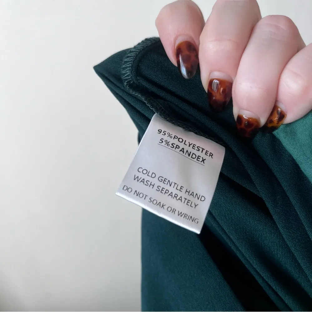 Petal & Pup Leyton Emerald Green One Shoulder Wide Leg Belted Jumpsuit 12 - Image 10