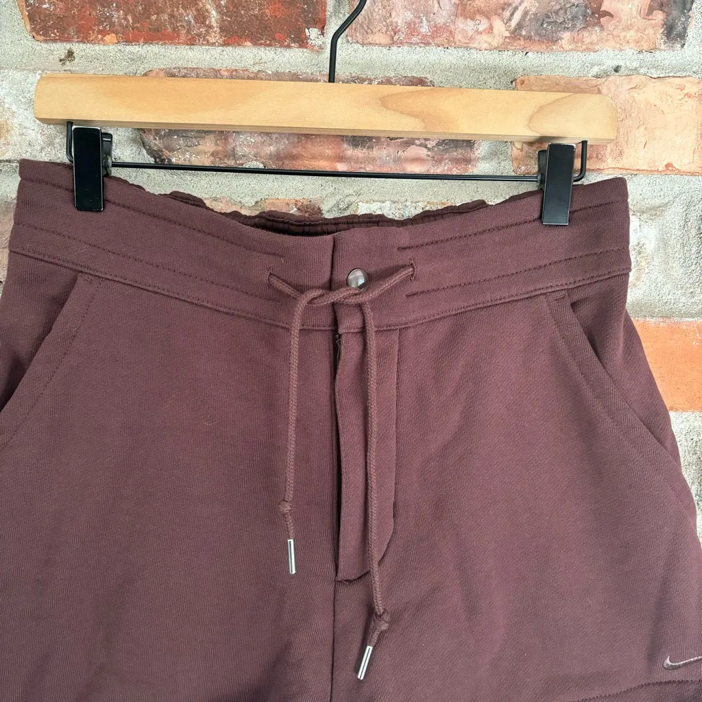 Nike Earth Brown Modern Fleece French Terry Shorts, M - Image 5