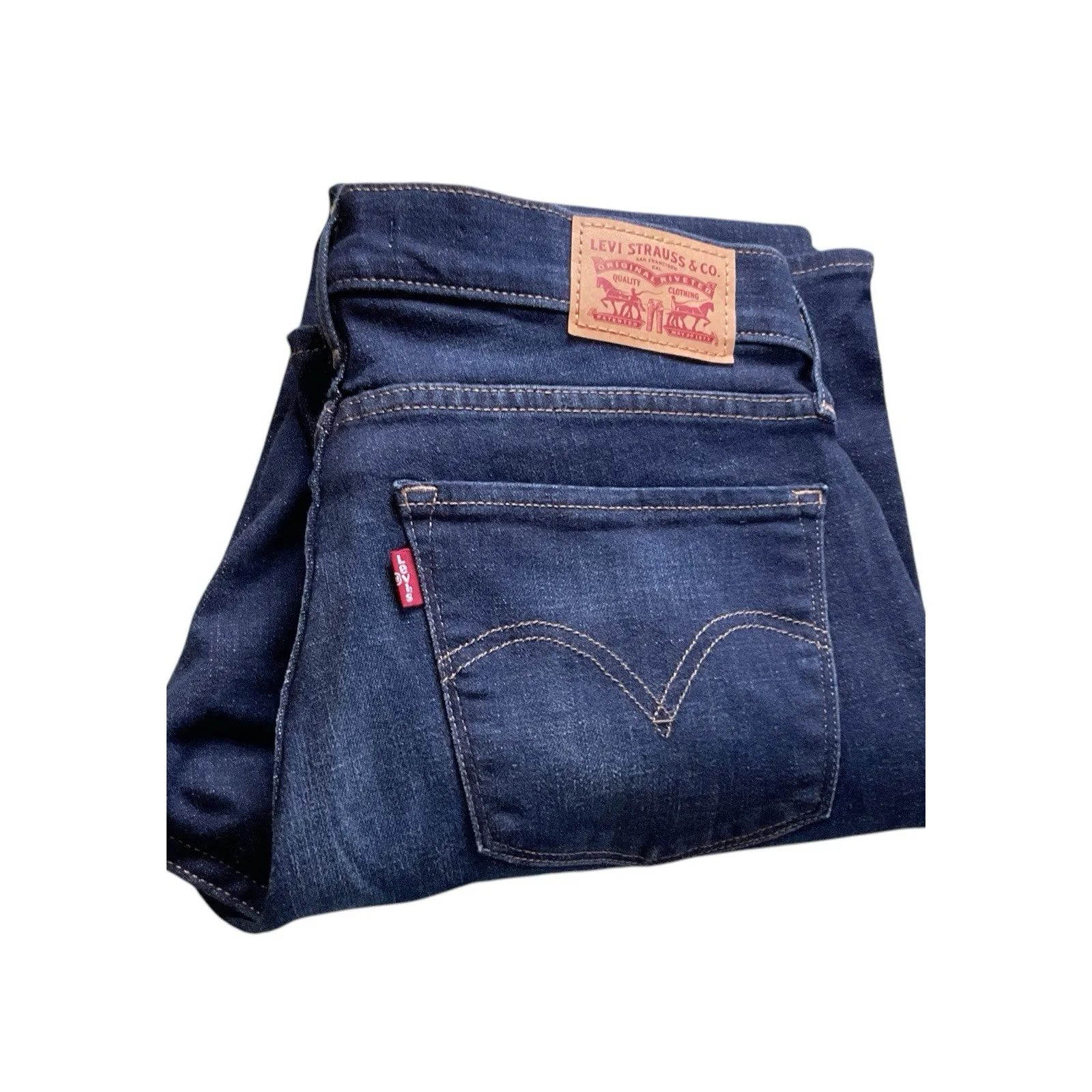 Levi's Curvy Bootcut‎ Blue Jeans Womens 29 - Image 13