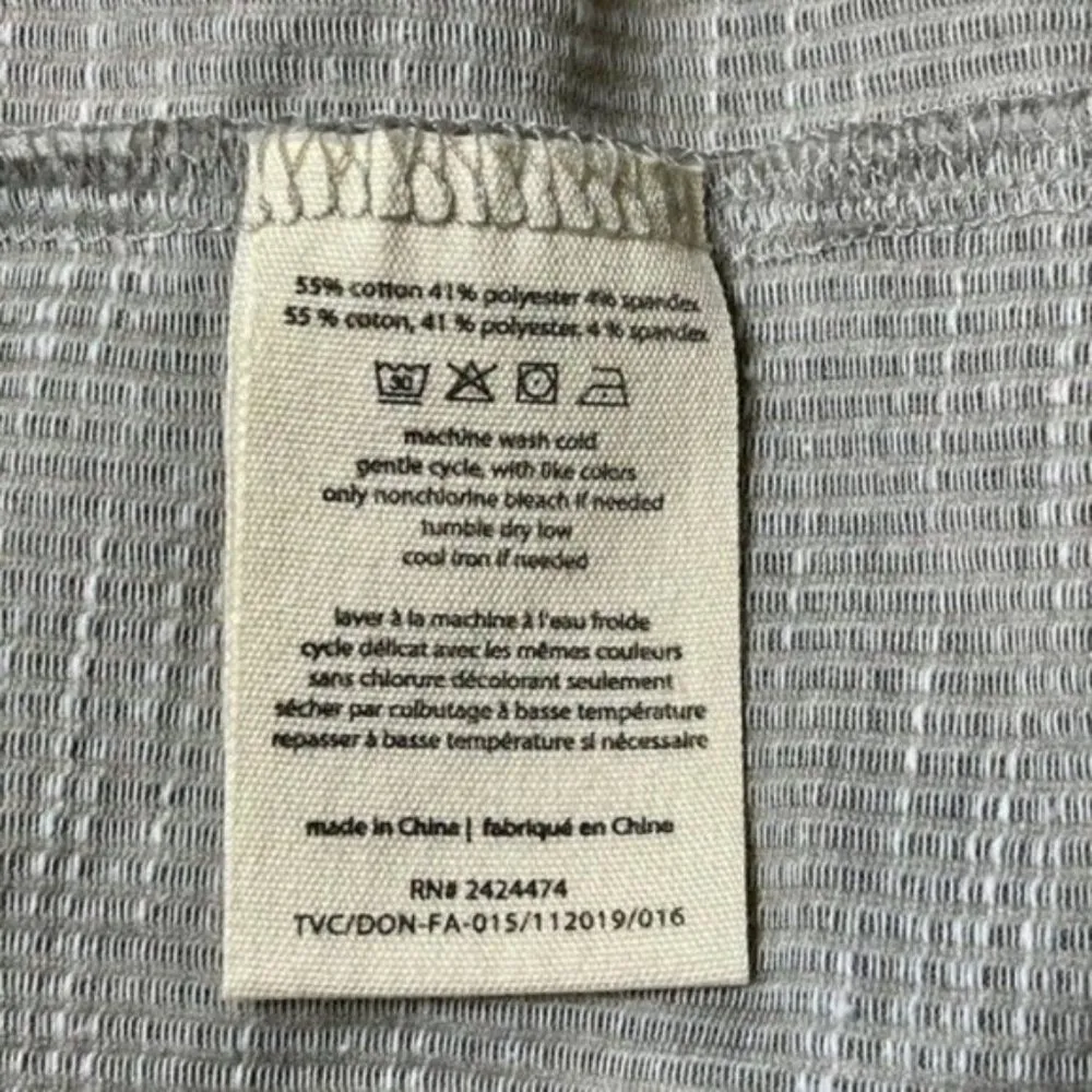 Donni Draped Cardigan Ribbed Sweater Duster Tan Taupe Size M - Image 13