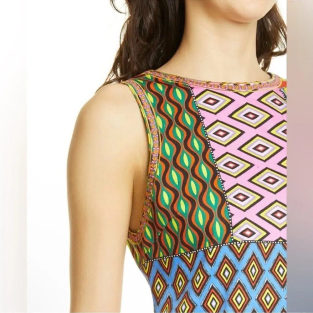 Carla Kranendonk Clyde Mini Dress Patchwork Sleeveless Colorful 6 - Image 4