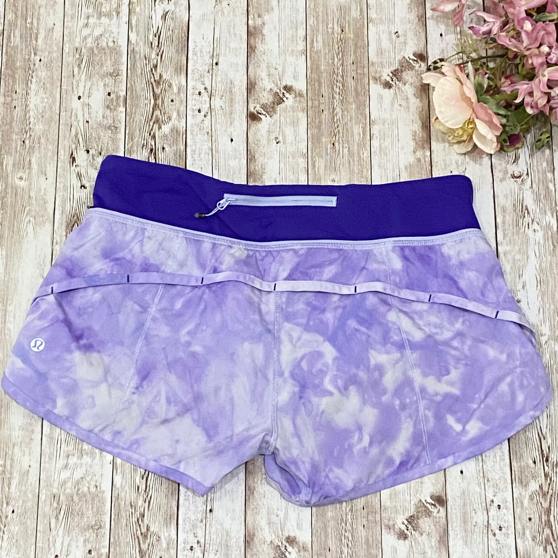 Run Speed Short Spray Dye Cool Breeze Bruised Berry Shorts Size 6 - Image 4
