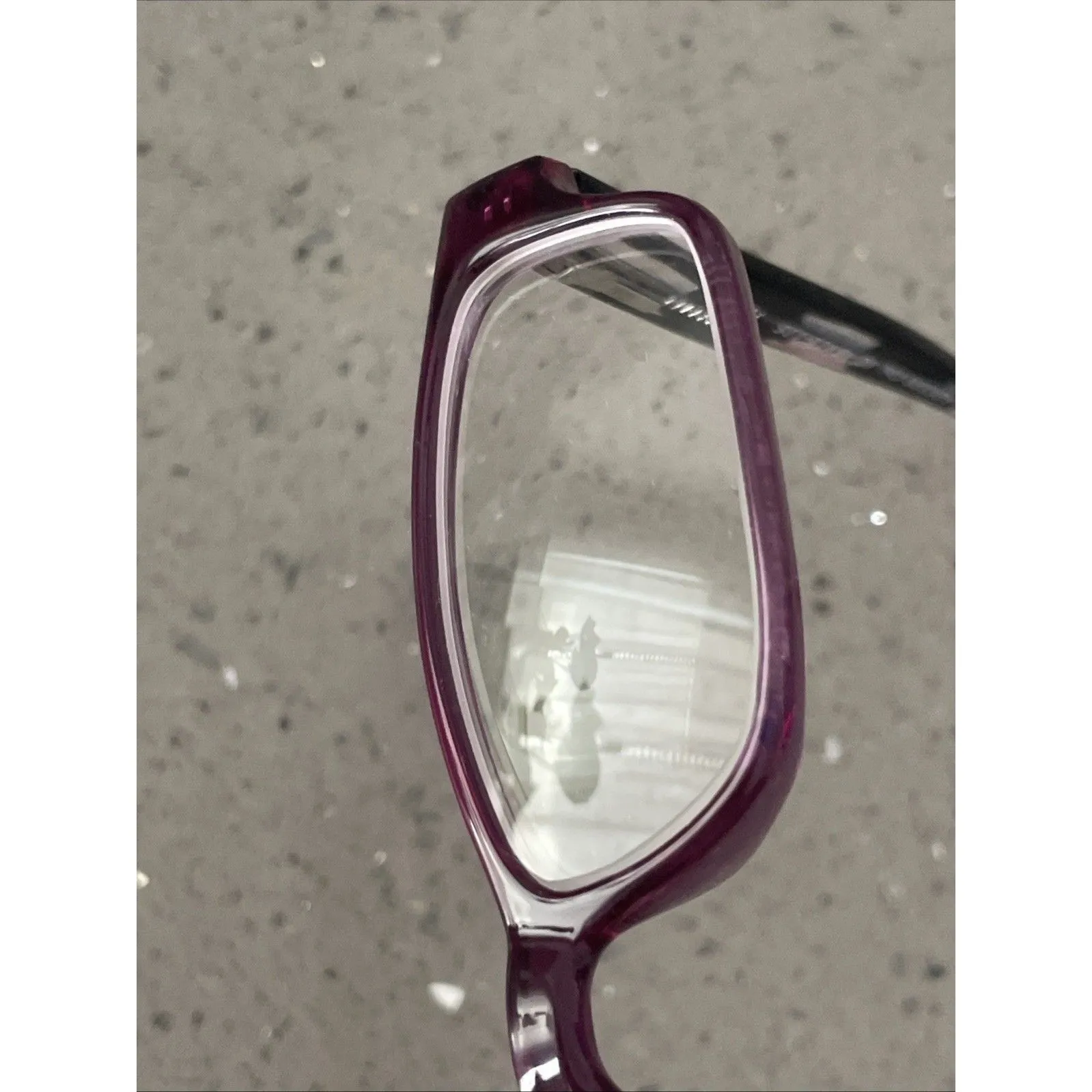 AZC220 COL 80 purple Eyeglasses Frames ONLY Rectangle Full Rim 49 - Image 10