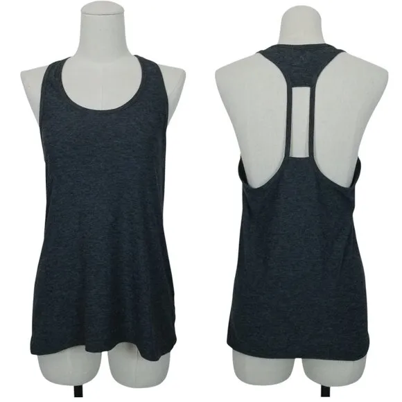 Beyond Yoga Spacedye Double Up Racer Tank Charcoal Black Sz Small - Image 2