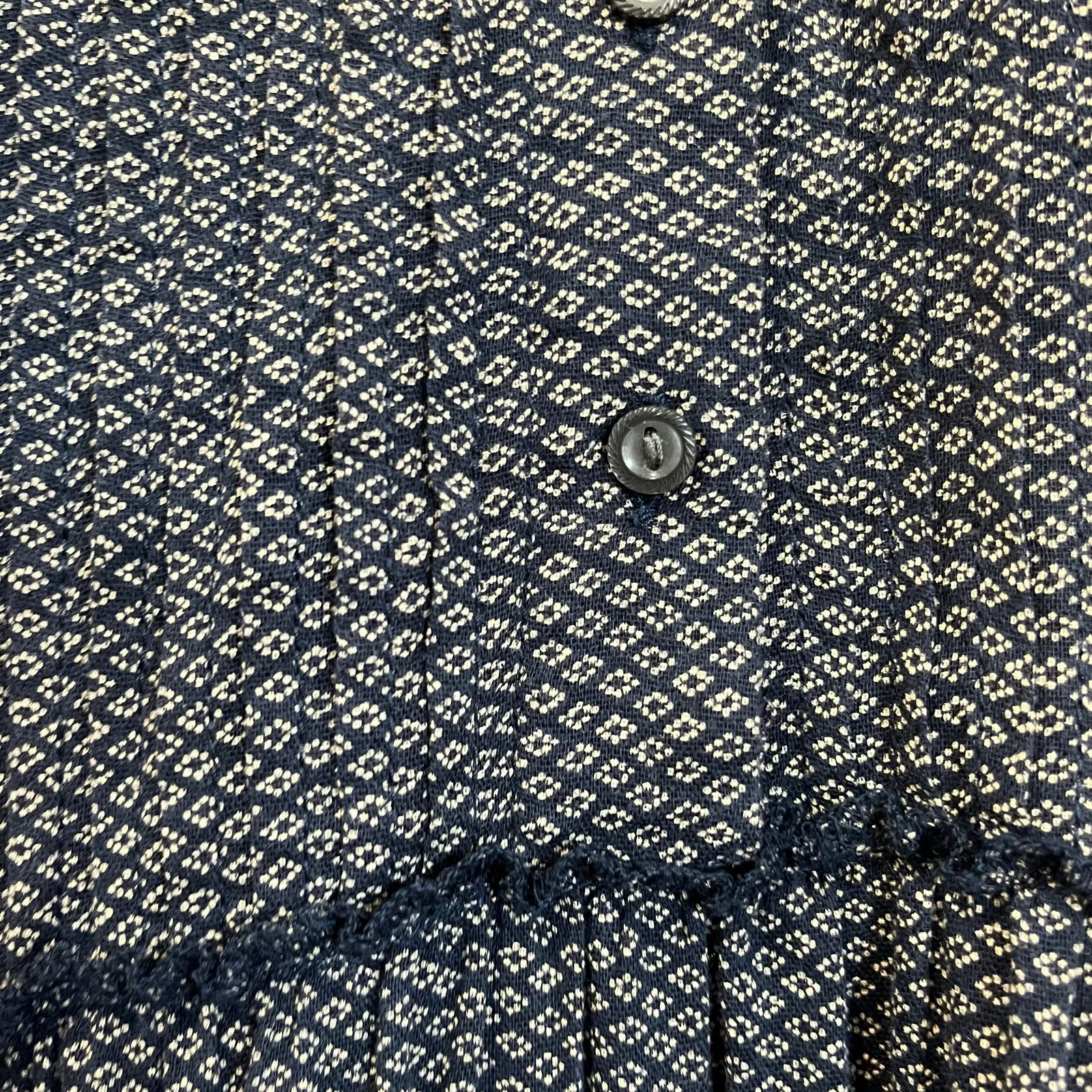 Denim & Supply Ralph Lauren Tiered Long Sleeve Collared Boho Mini Dress XS - Image 9