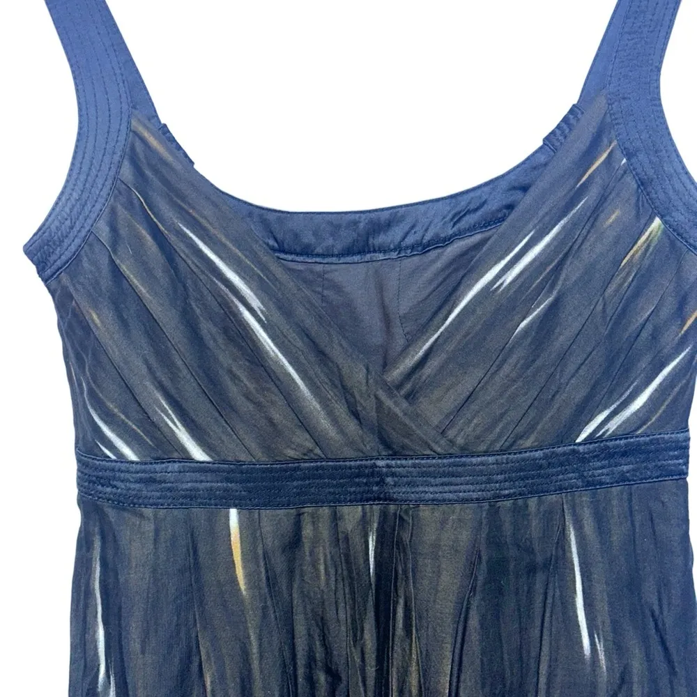 Calvin Klein Cotton Silk Tie Dye Maxi Dress Empire waist Women's Size 4 - Image 14