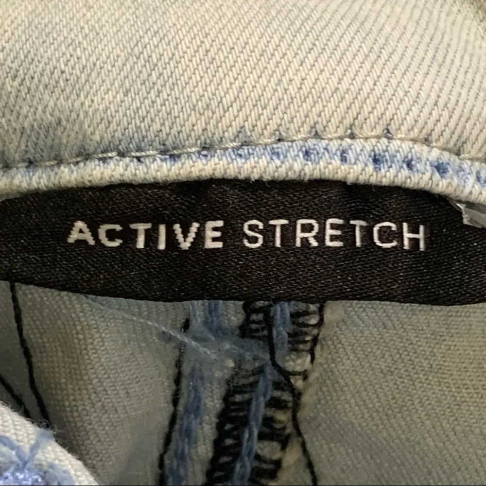 Pacsun Women's Denim Skinny Jeans Gray Stretch Mid-Rise Raw Hem EUC - Image 5