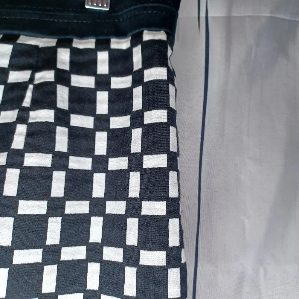 White House Black Market Checkered Black and White Skirt - Image 6